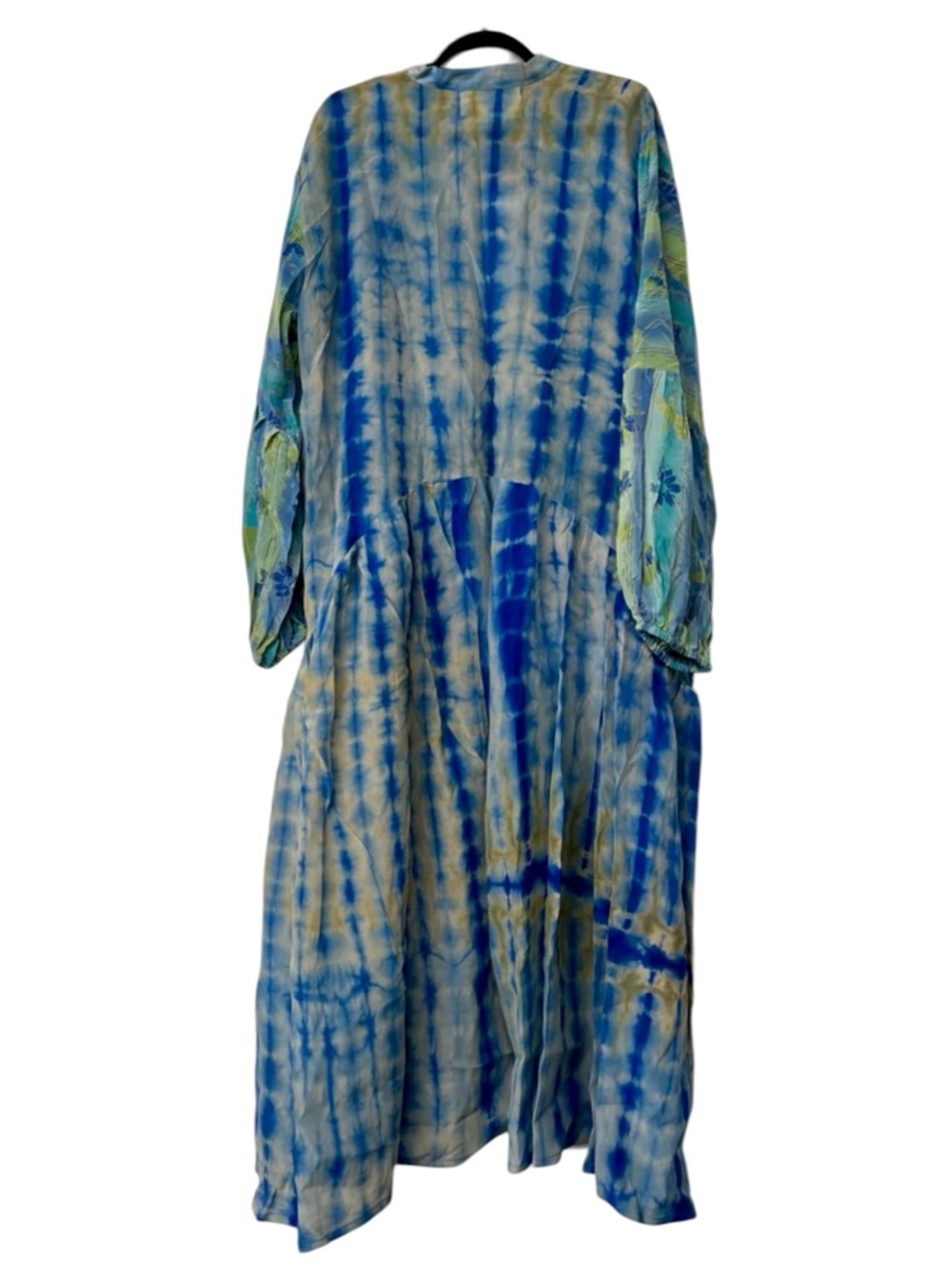 NWT Kantha Bae Evermore Kimono in Blue Tie Dye Sz 00-22/24 - Picture 3 of 9